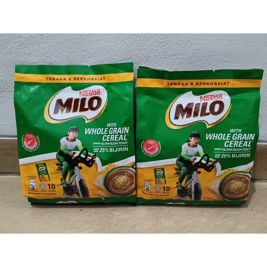 

NESTLE MILO Activ-Go Whole Grain Sereal Malaysia (36g x 10 sachet) Milo Sereal Malay