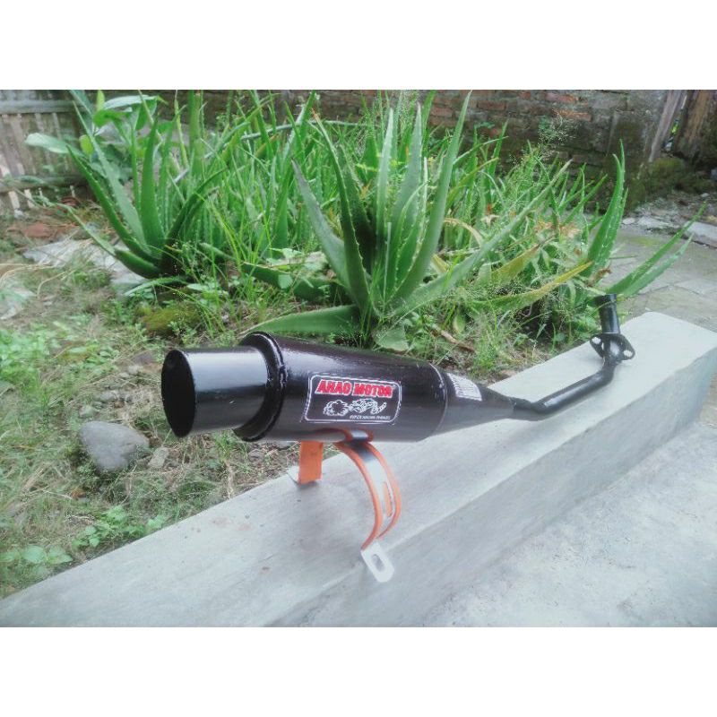 Knalpot Racing AHAU Motor Supra Jupiter Karisma Blade REvo Crypton Shogun