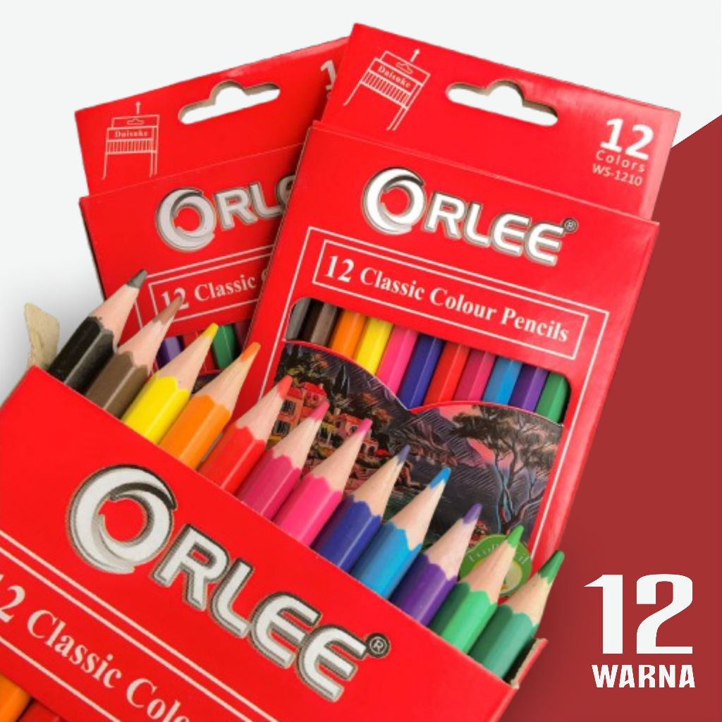 

Pensil Warna Pendek Orlee 12 Warna