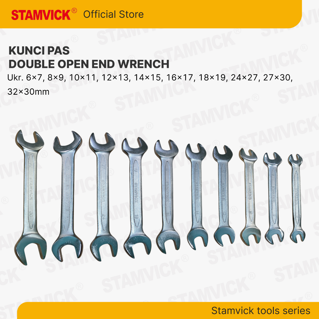 Kunci Pas Stamvick 6 - 32mm / Kunci Pas Ganda - Double Open End Wrench