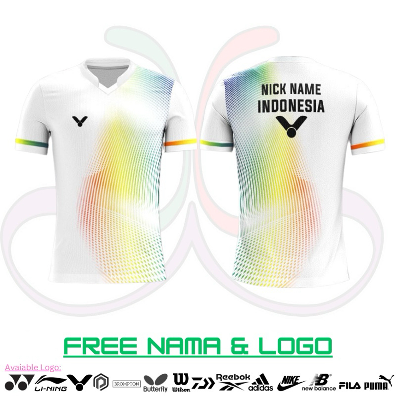 Baju Kaos Jersey Bulutangkis Badminton Custom | Baju Couple Big Size Jumbo Ready
