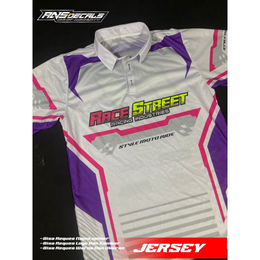 Jersey kaos polo racing Jersey racing full print Jersey balap