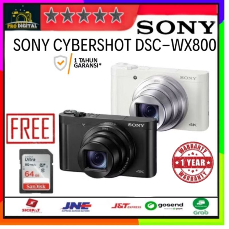 Sony Cybershot DSC-WX800 Digital Camera Garansi 1 tahun