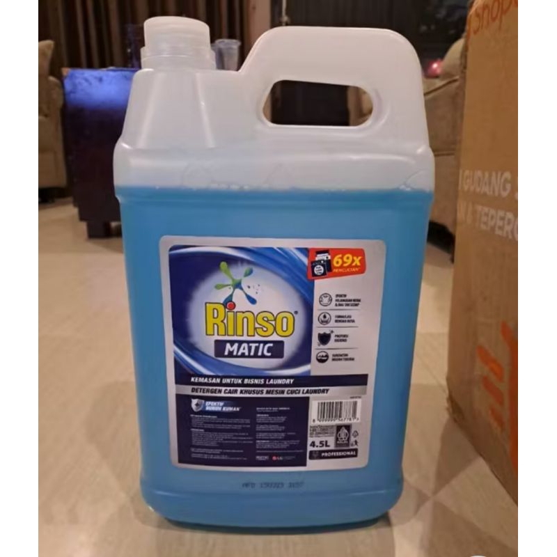 RINSO MATIC CAIR 5 LITER LEBIH IRIT PEMAKAIAN