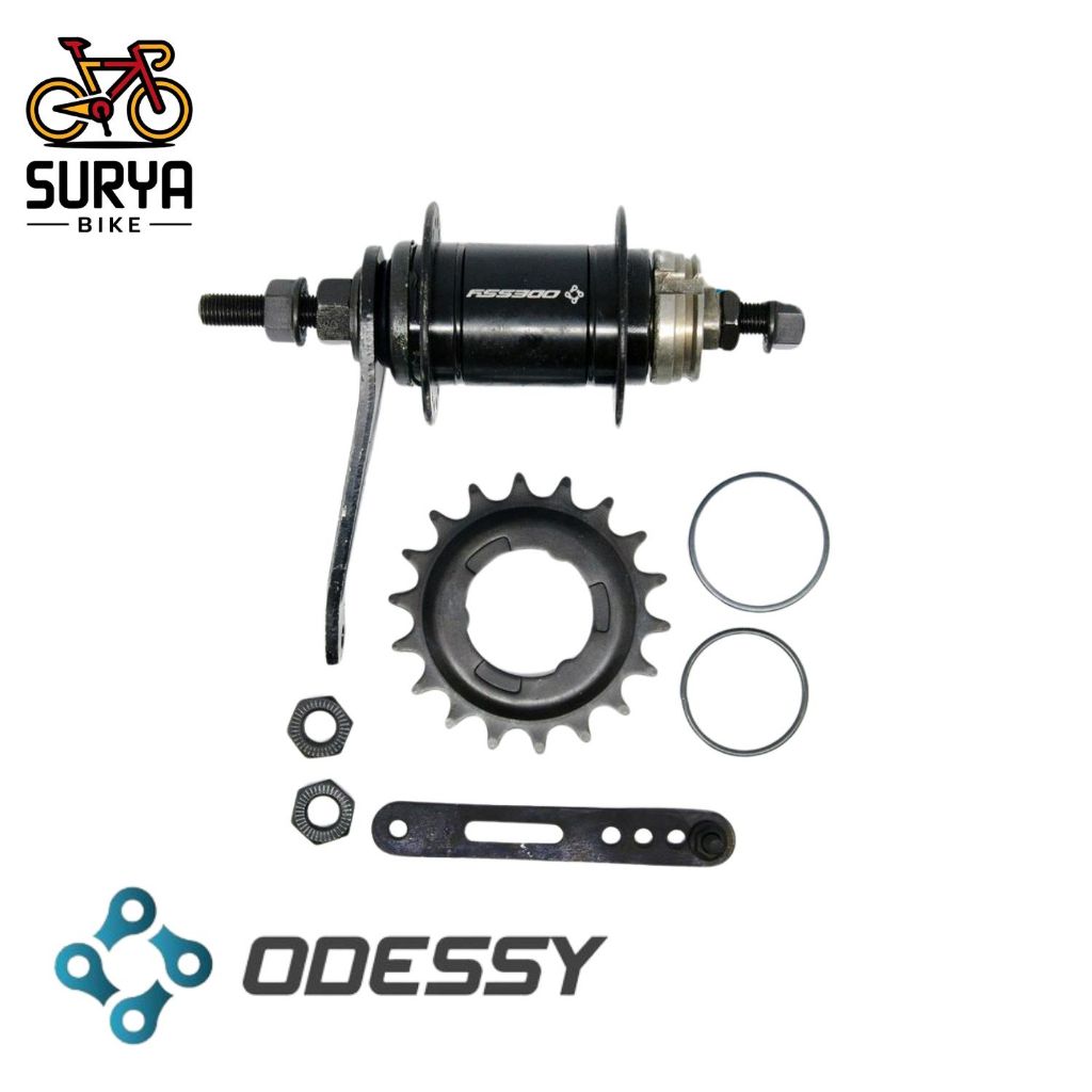 Black Gir Torpedo Hub Gear Torpedo Odessy 36H 18T