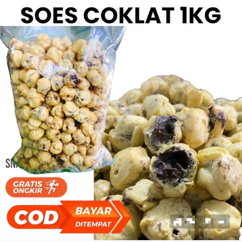 

Soes Cokelat Lumer Kemasan 1kg