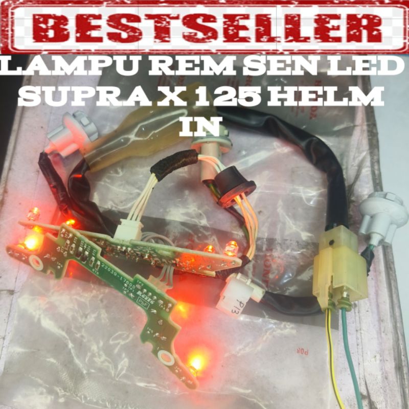 MESIN PCB SOKET LAMPU LED STOP REM SEN BELAKANG MOTOR SUPRA X 125 HELM IN SUPRA X125
