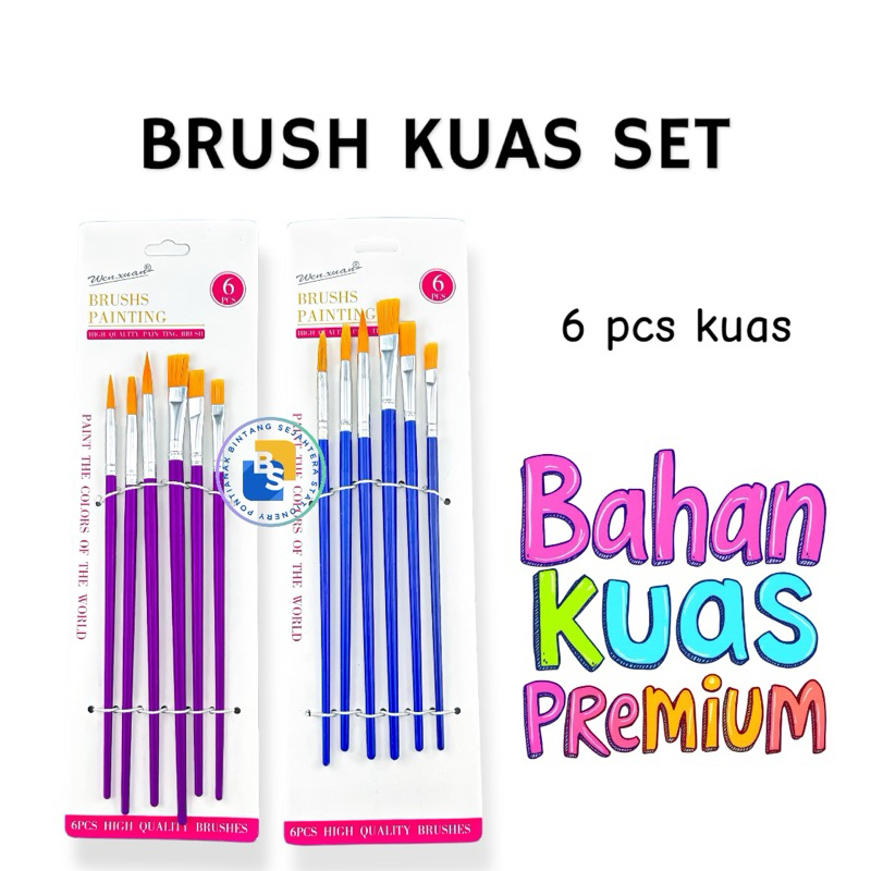 

1 Set Brush Kuas Cat Air Cat Minyak Lukis Acrylic