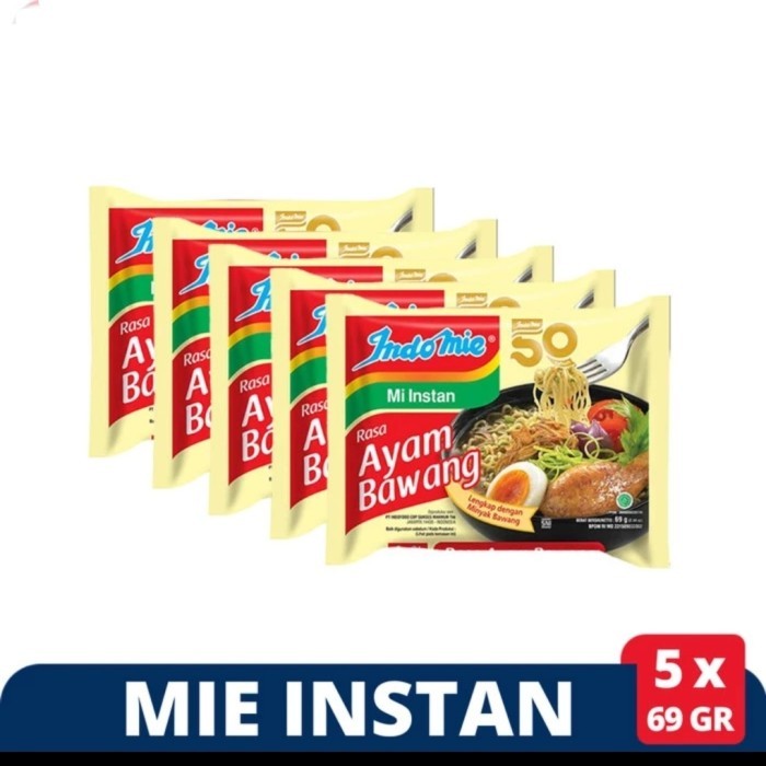 

indomie ayam bawang ( 5 bungkus )