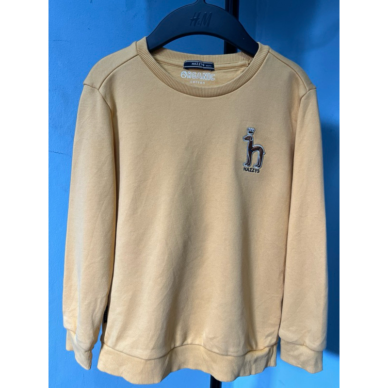 Hazzys- Crewneck Anak/ Sweater Anak laki-laki size 120 (usia 6-7Tahun)