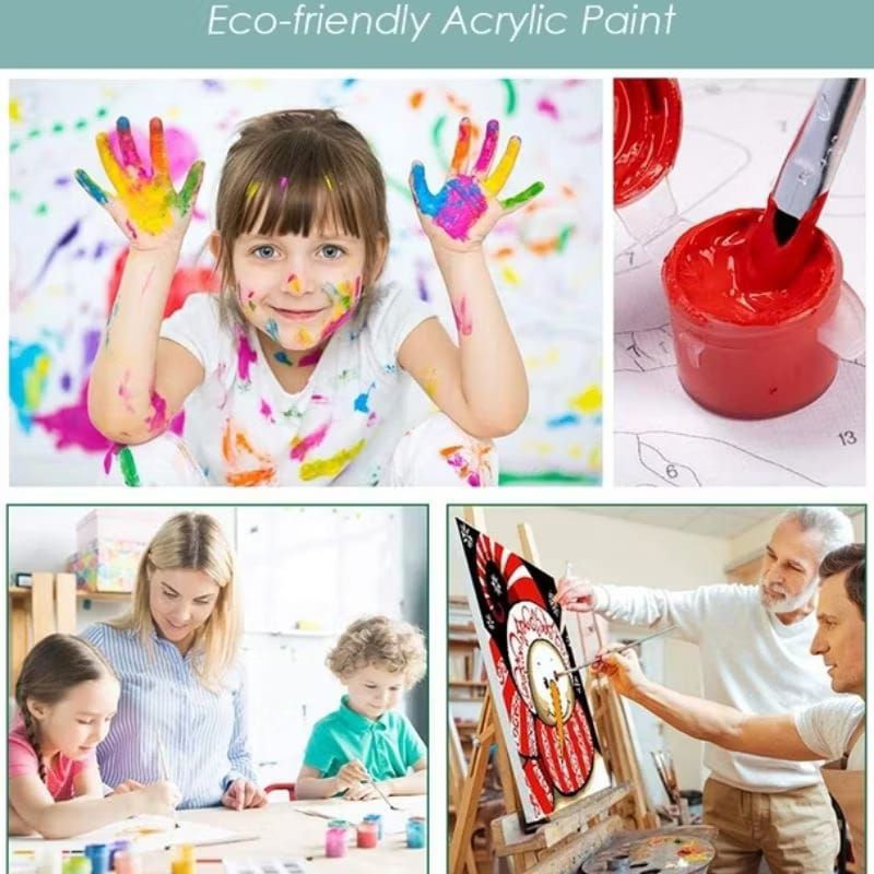 

HJK TERBARU Painting By Number Lukisan Kanvas Ukuran 40x50cm