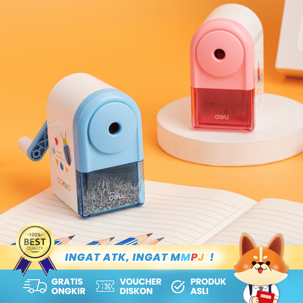 

Deli Rotary Pencil Sharpener – Rautan Pensil Putar Manual Pisau Tajam E0641S