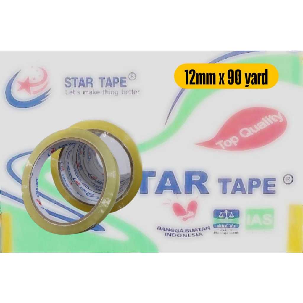 

Lakban Bening 24 mm & 12 mm