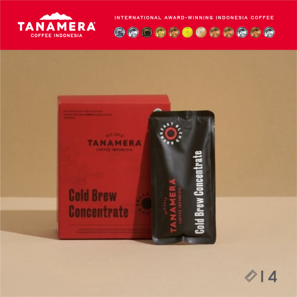 

TANAMERA COFFEE – Cold Brew Concentrate Sachets (Box of 14 Sachets)