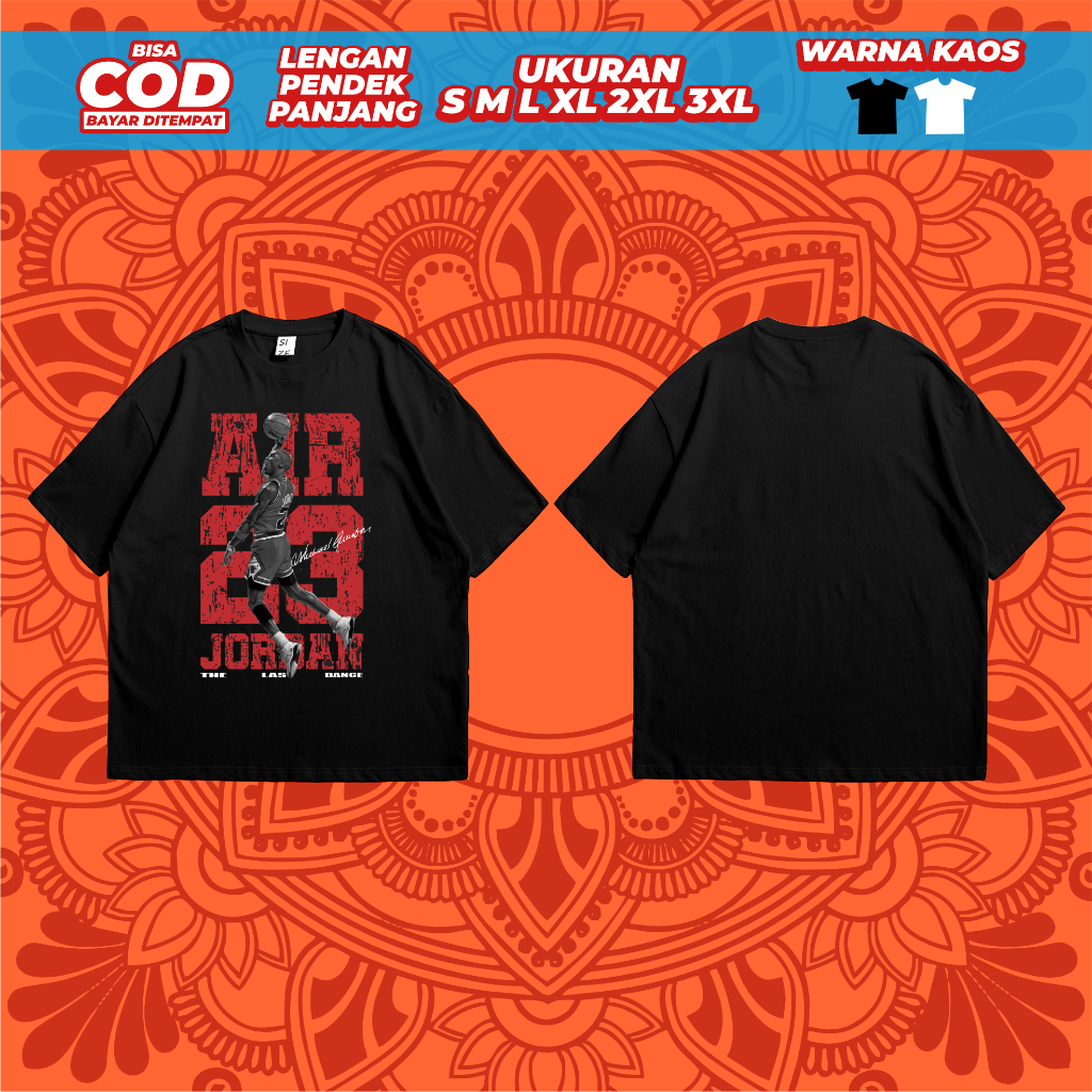 Kaos Pria Air 23 Jordan Baju Distro Tshirt Murah