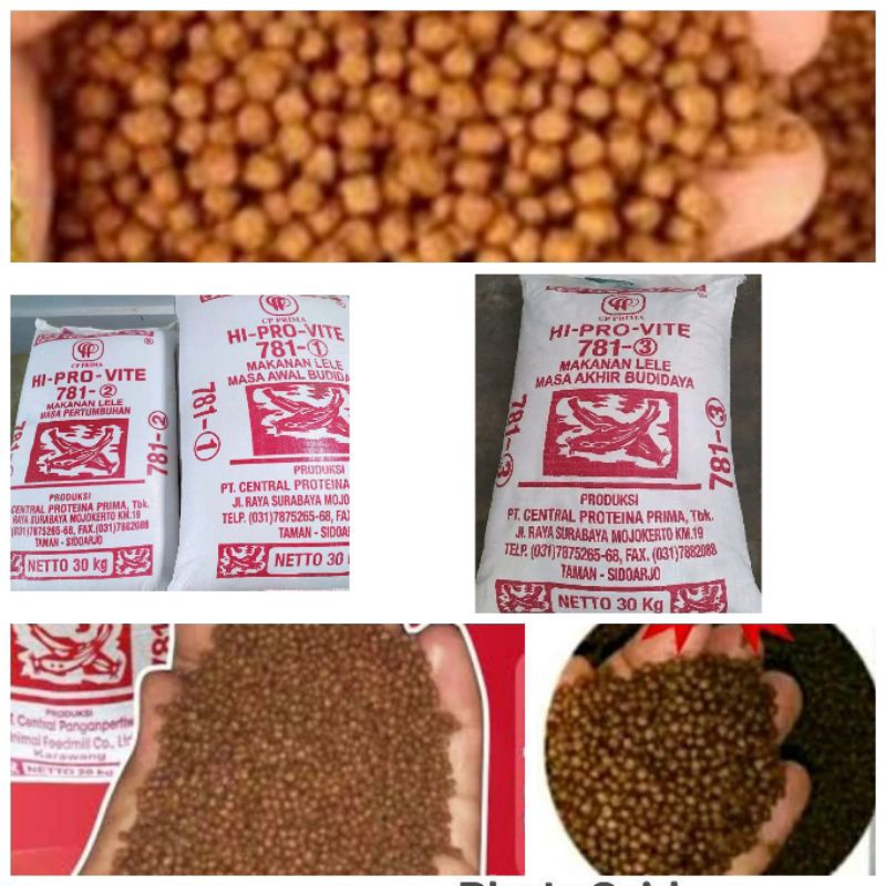 Hi pro Vite 781-1 781-2 781-3 782-4 pakan terapung ikan lele nila 5 kg