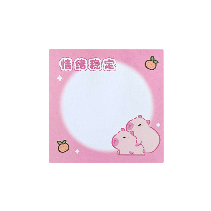 

J2 - Sticky notes blue funny bear Memo tempel lucu capybara