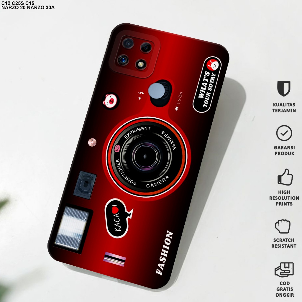 Case Realme C12 - Softcase Realme C12 - Softcase Procamera Motif Camera - Casing Hp Realme C12 - Cas