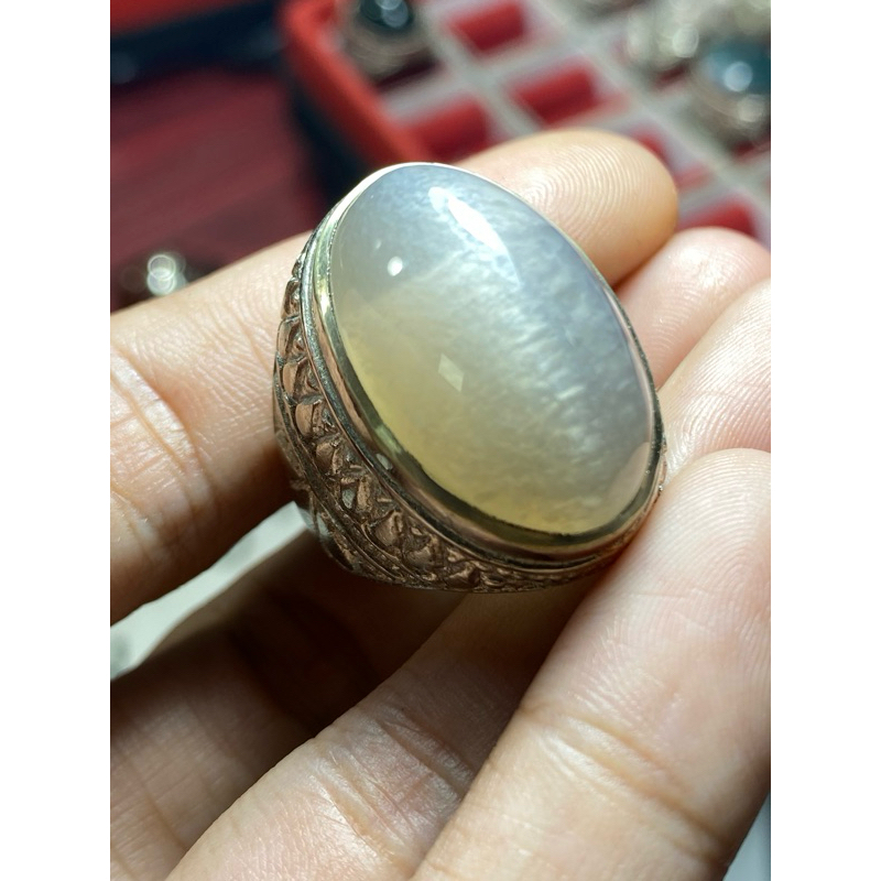 cincin batu akik pandan kapas sisik betik