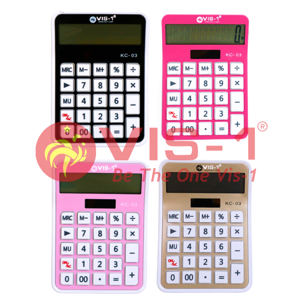 

VIS-1 Kalkulator 12 Digits kode KC-03 / Kalkulator Hitung