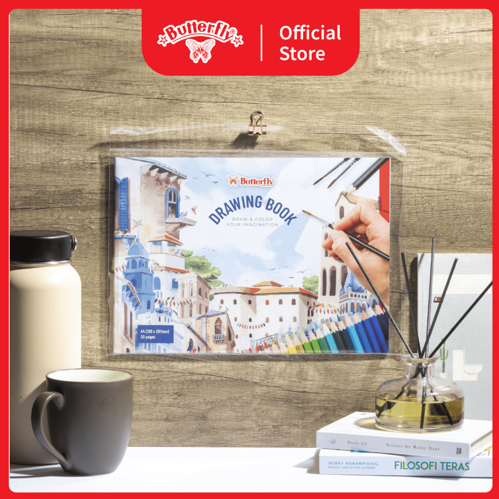 

Butterfly Buku Gambar (A4 isi 20 Lembar) - Drawing Book Pemandangan