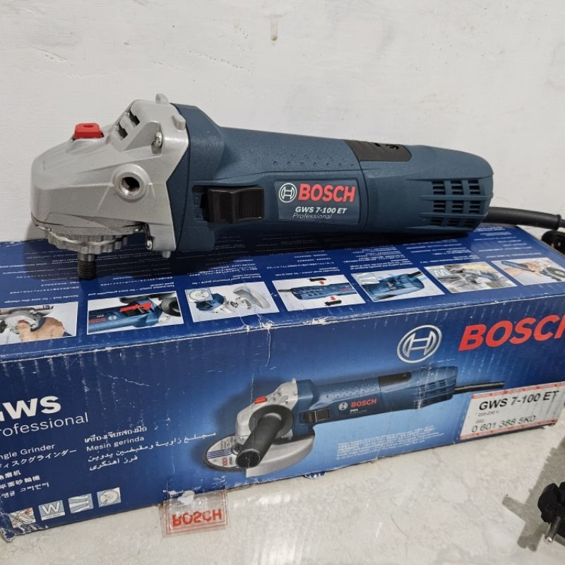 Mesin Gerinda Tangan Variable Speed BOSCH GWS 7 - 100 ET Angle Grinder 100mm Putra Inti