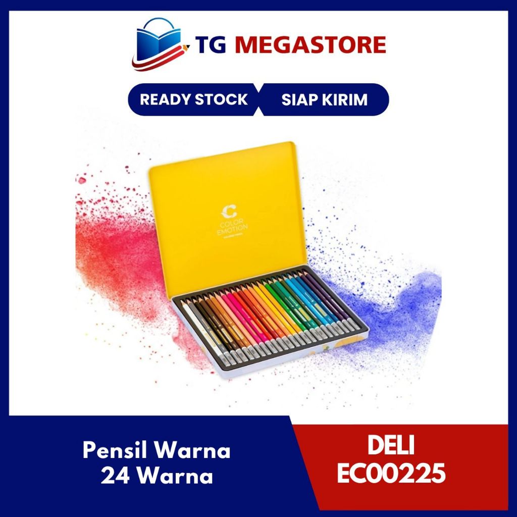 

Pensil Warna Deli Color Emotion Ergonomic Shape 24 Warna - EC00225