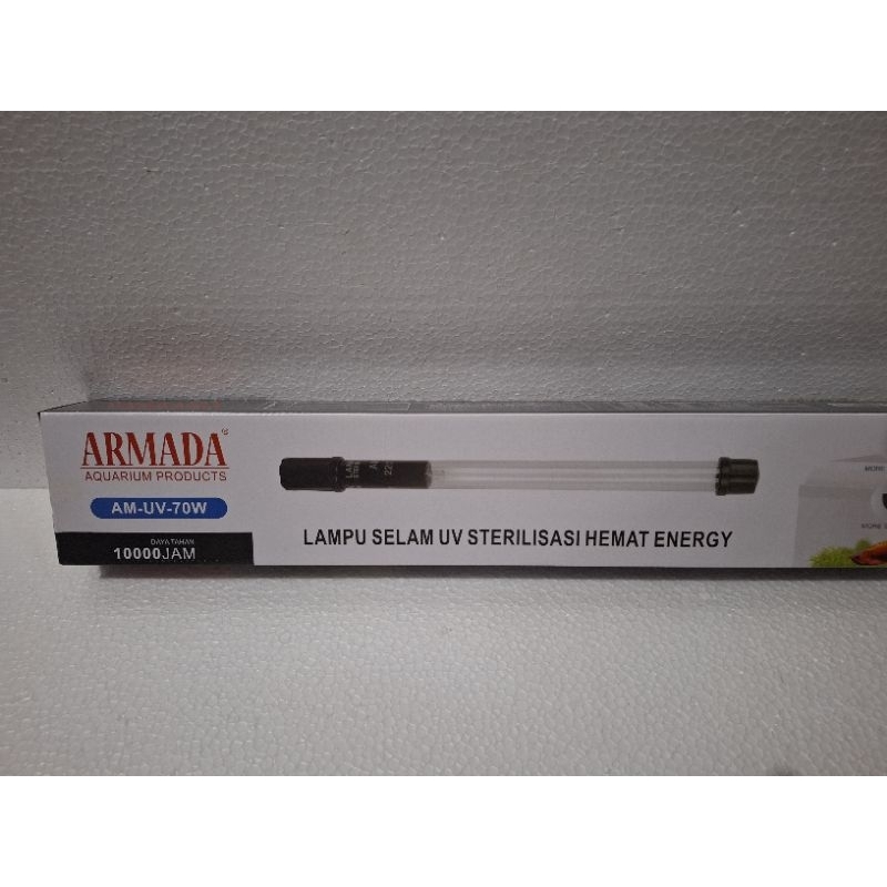 LAMPU UV KOLAM IKAN ARMADA AM-UV-70WAT LAMPU UV CELUP SELAM ULTRAVIOLET STERILISASI