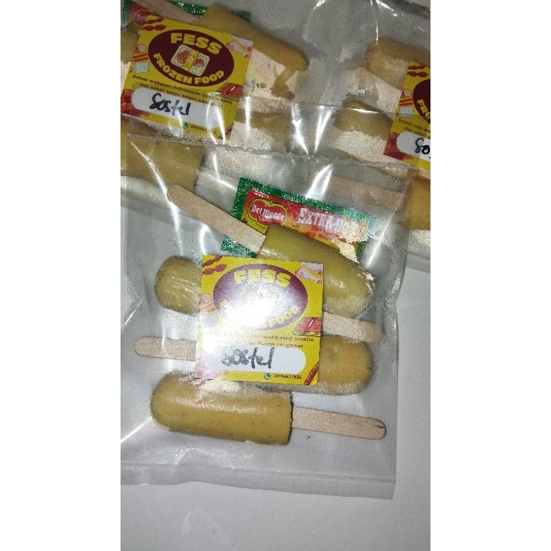 

sostel sosis telur isi 4 dwngan saus cabe