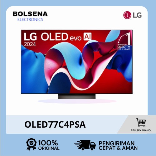 LG OLED77C4 OLED77C4PSA 4K UHD OLED evo C4 Smart TV 77 Inch // LG 77C3