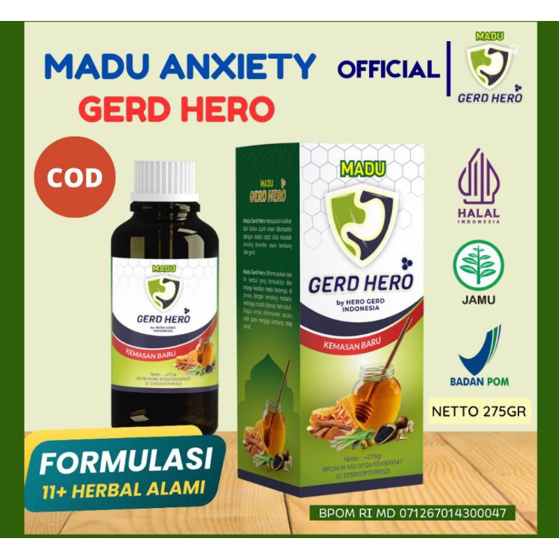 

Madu GERD HERO Obat Herbal Asam Lambung Geerd Kronis Ulu Hati Liver