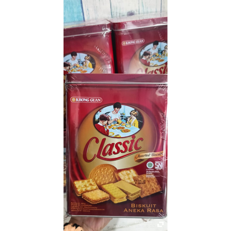 

Kue Lebaran | Kue Oleh - Oleh | Kue Hajatan | Kue Kaleng | KHONG GUAN Classic Assorted Biskuit Aneka Rasa