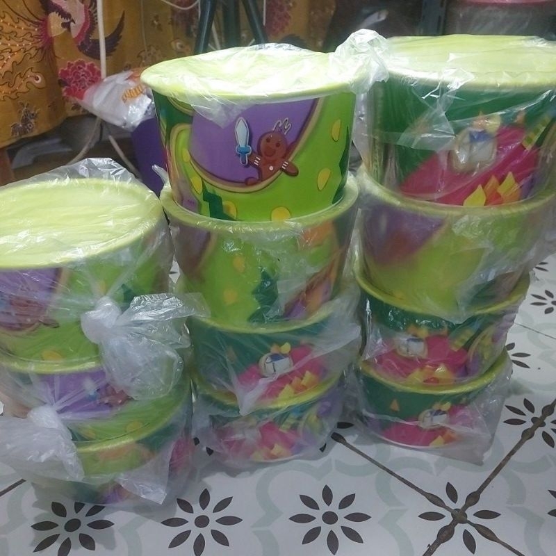 Toples Motif 2L , 1 pcs Baru Tupperware