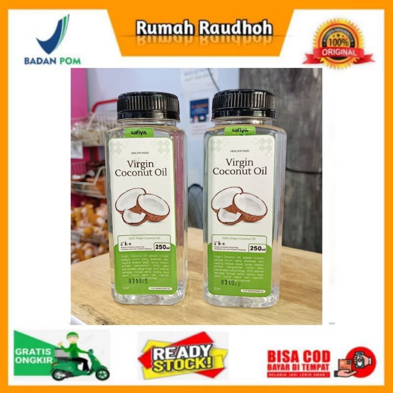 

EXTRA VIRGIN COCONUT OIL (VCO) 250 ML SAFIYA - MINYAK KELAPA MURNI KAYA MANFAAT