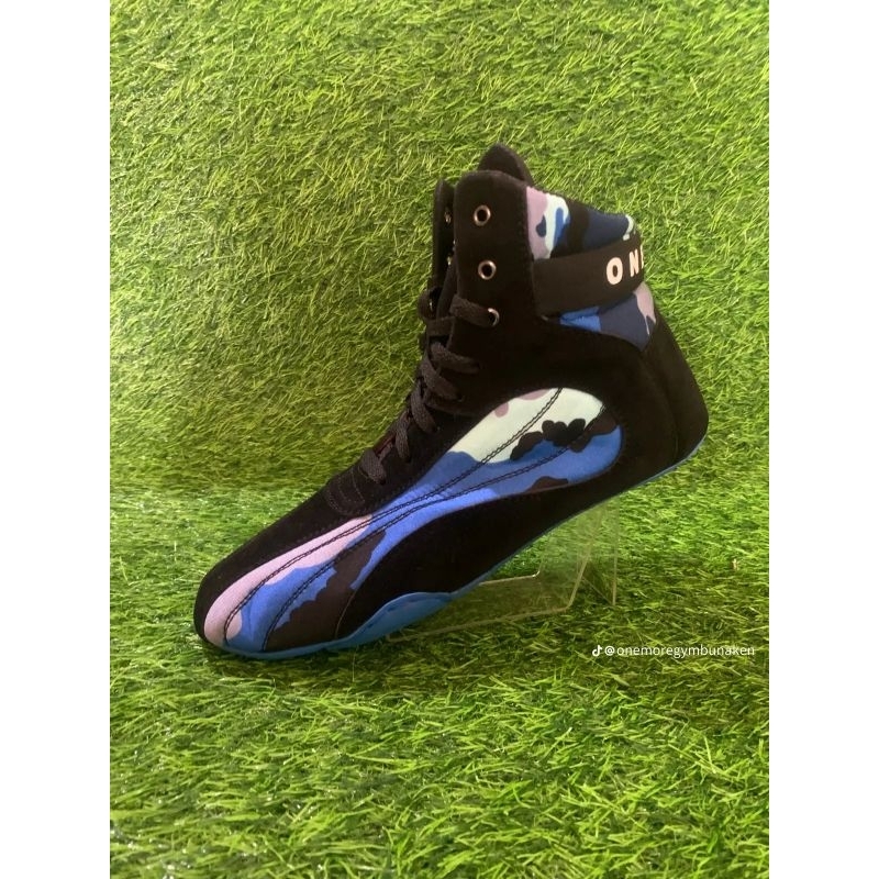 Sepatu Fitness atau Gym Onemore Warna Army Biru Art 10 F