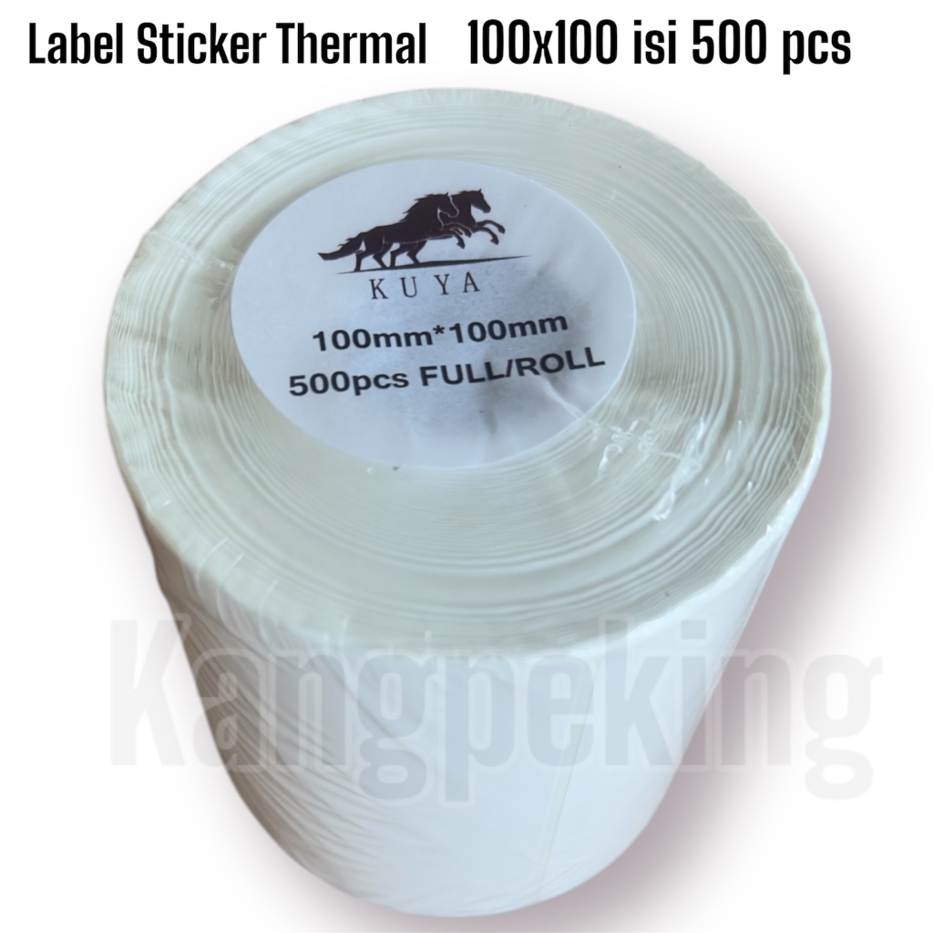 

LABEL STICKER THERMAL 100X100 ISI 500 PCS HARGA MURAH