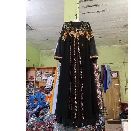 abaya turki bahan jetblack premium ori
