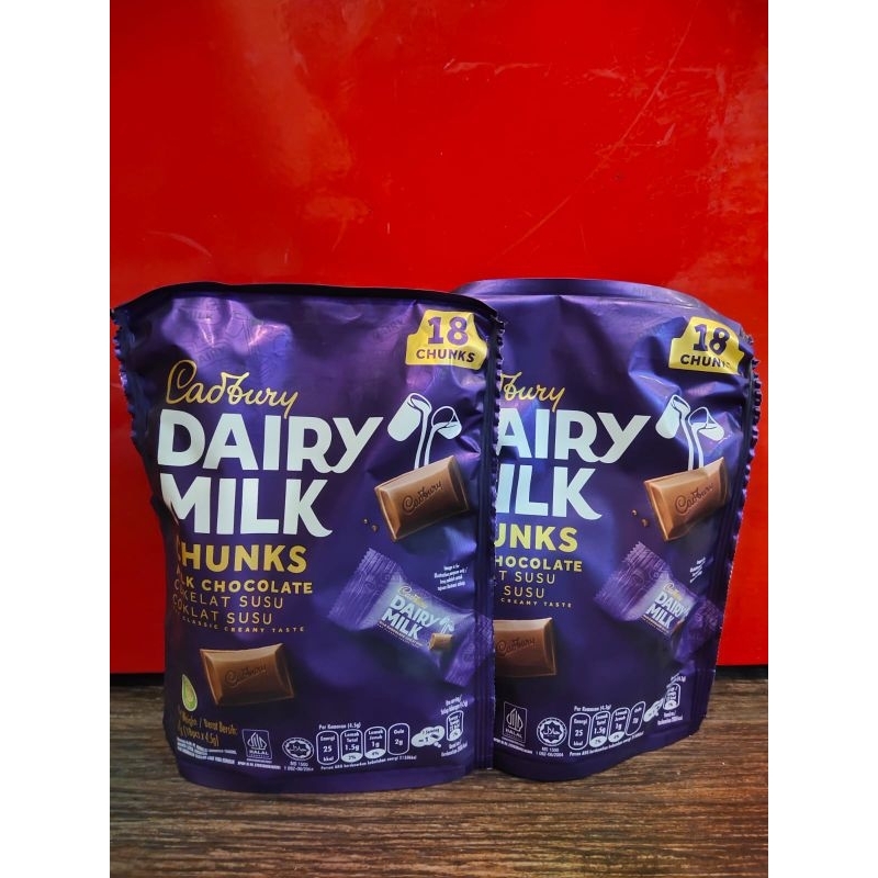 

Cadbury Dairy Milk pouch isi 18pcs 81gram