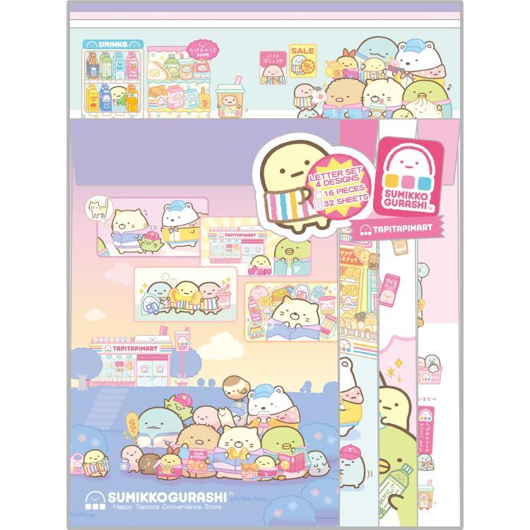 

Letter Set San-X Sumikko Gurashi Tapioca Store Set Surat Bermotif Greeting Envelope Limited Edition