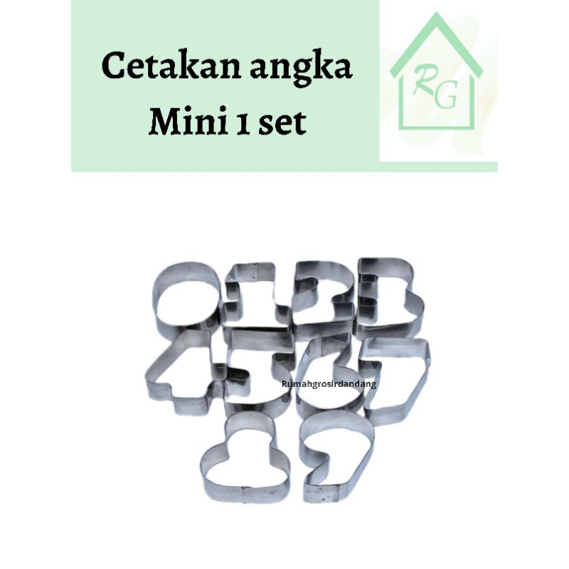 cetakan wortel cutter huruf angka stainless tumpeng garnish