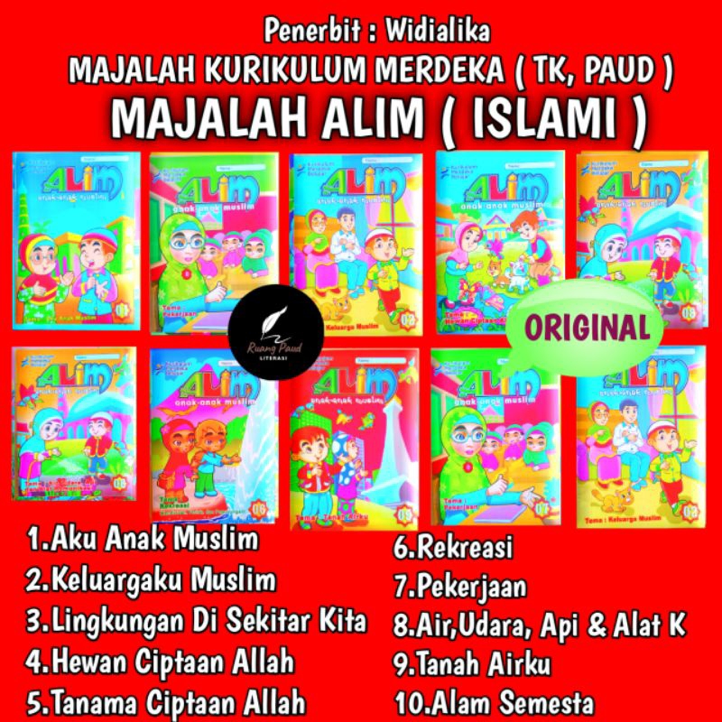 BUKU MAJALAH ALIM ISLAMI | MAJALAH KURIKULUM MERDEKA | BUKU TK, PAUD