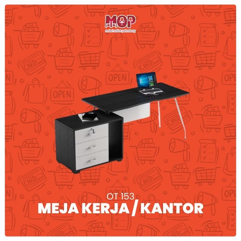 Meja Kerja Minimalis / Meja KomputerOffice Table Siantano OT 153