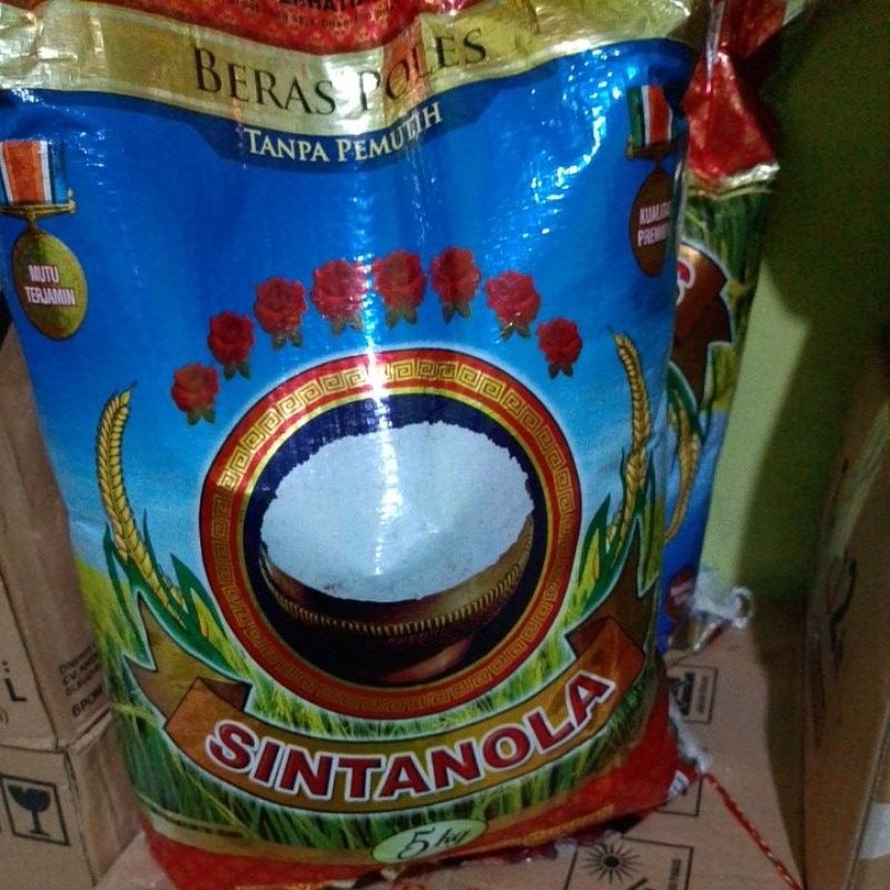 

Beras Sintanola Kemasan 5kg paket 5Ball