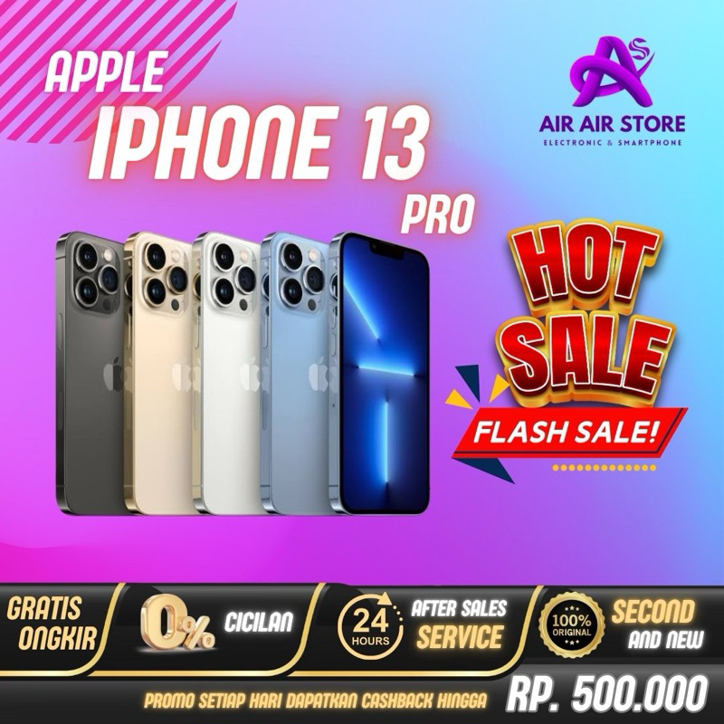 IPHONE 13 PRO SECOND RESMI 128gb 256gb 512gb Fullset Bergaransi
