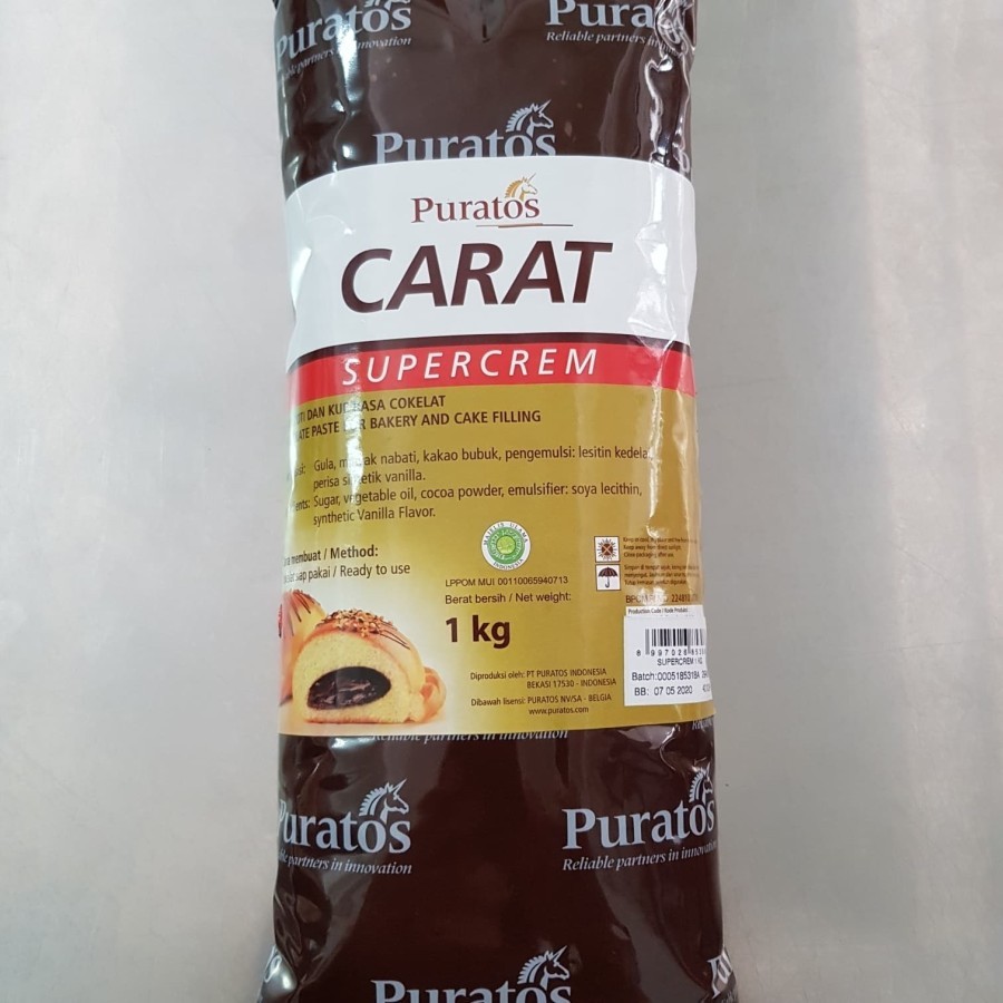 

Carat Supercrem Chocolate Filling Selai Coklat 1kg