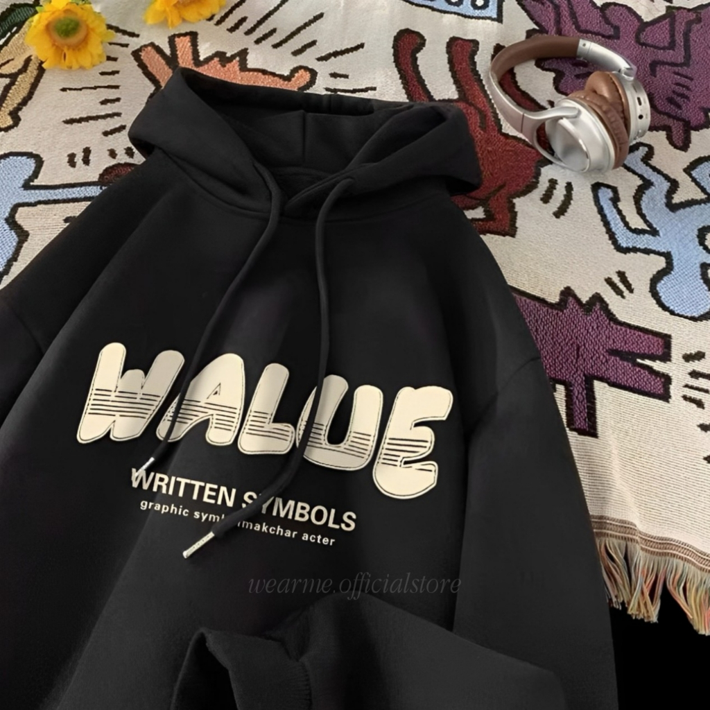 terbaru hoodie / sweatshirt / outerwear hitam pria / wanita hoodie tebal hoodie kece aesthetic