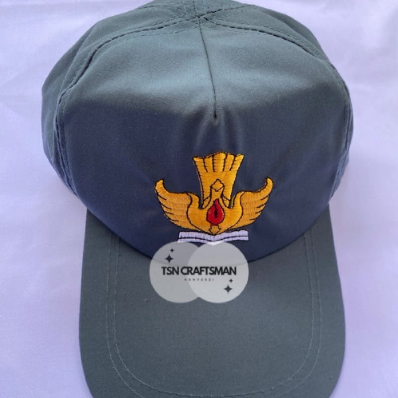 Topi sekolah SMA bahan drill termurah