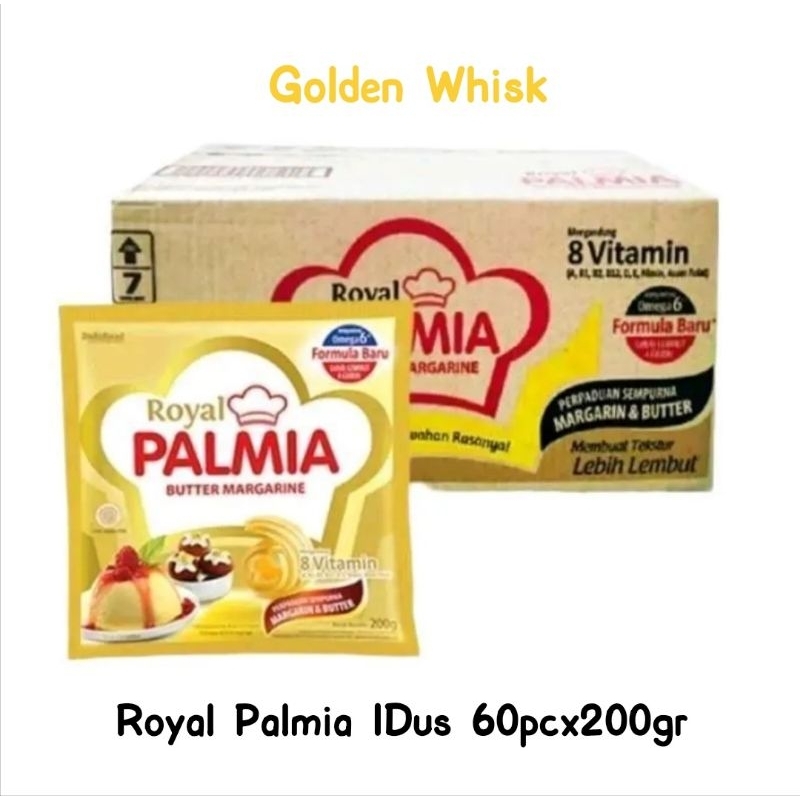 

Palmia Royal Sachet Butter Margarine 1Dus isi 60pcx200gr