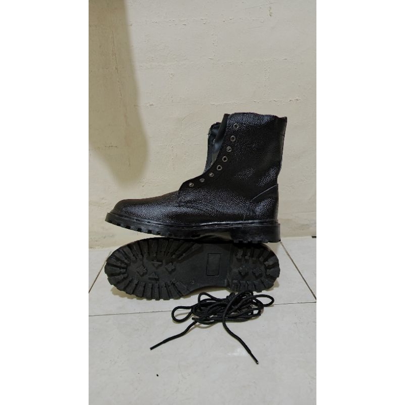 SEPATU PDLJAHIT, SEPATU PDL KULIT KERUK, SEPATU LAPANGAN,KULIT JERUK BIASA