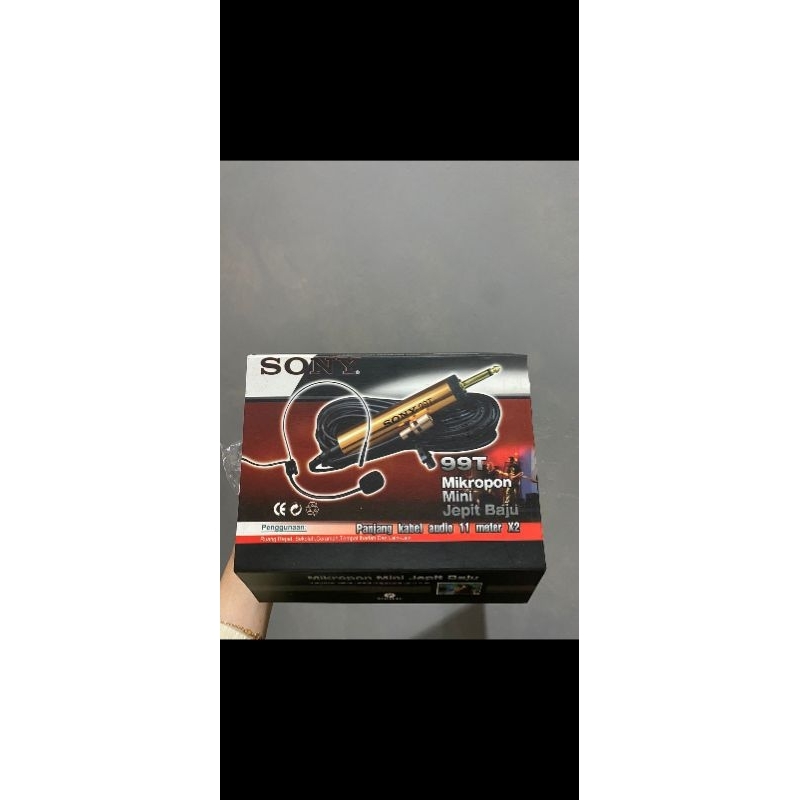 Mic jepit sony 99T mic clip on sony- mic ceramah/pidato/live